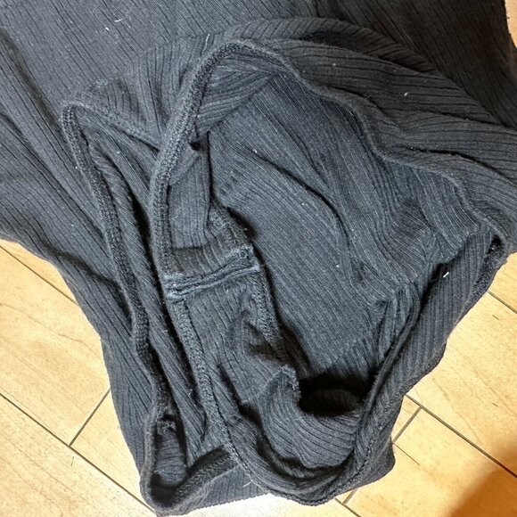 URBAN OUTFITTERS Out From Under Ribbed Off Shoulder Body Suit Black Size Small - Picture 7 of 7